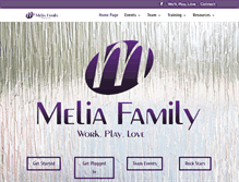 Tablet Screenshot of meliafamily.com